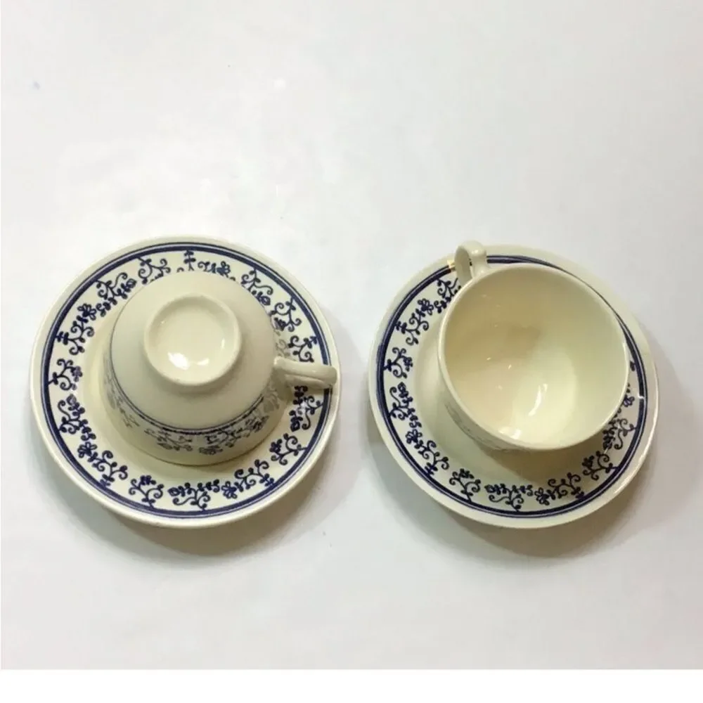 Blue Floral Patterned Tea Set